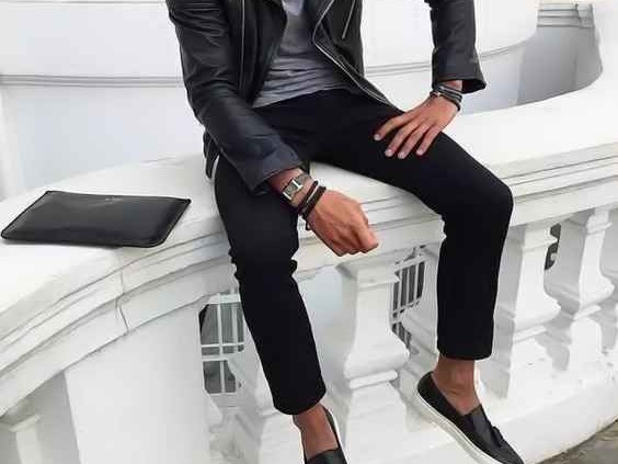 皮衣配裤子耍帅指南 这样穿让你告别路人感