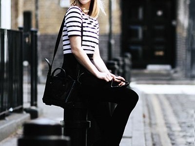 黑裤子搭配上衣颜色秘诀大公开